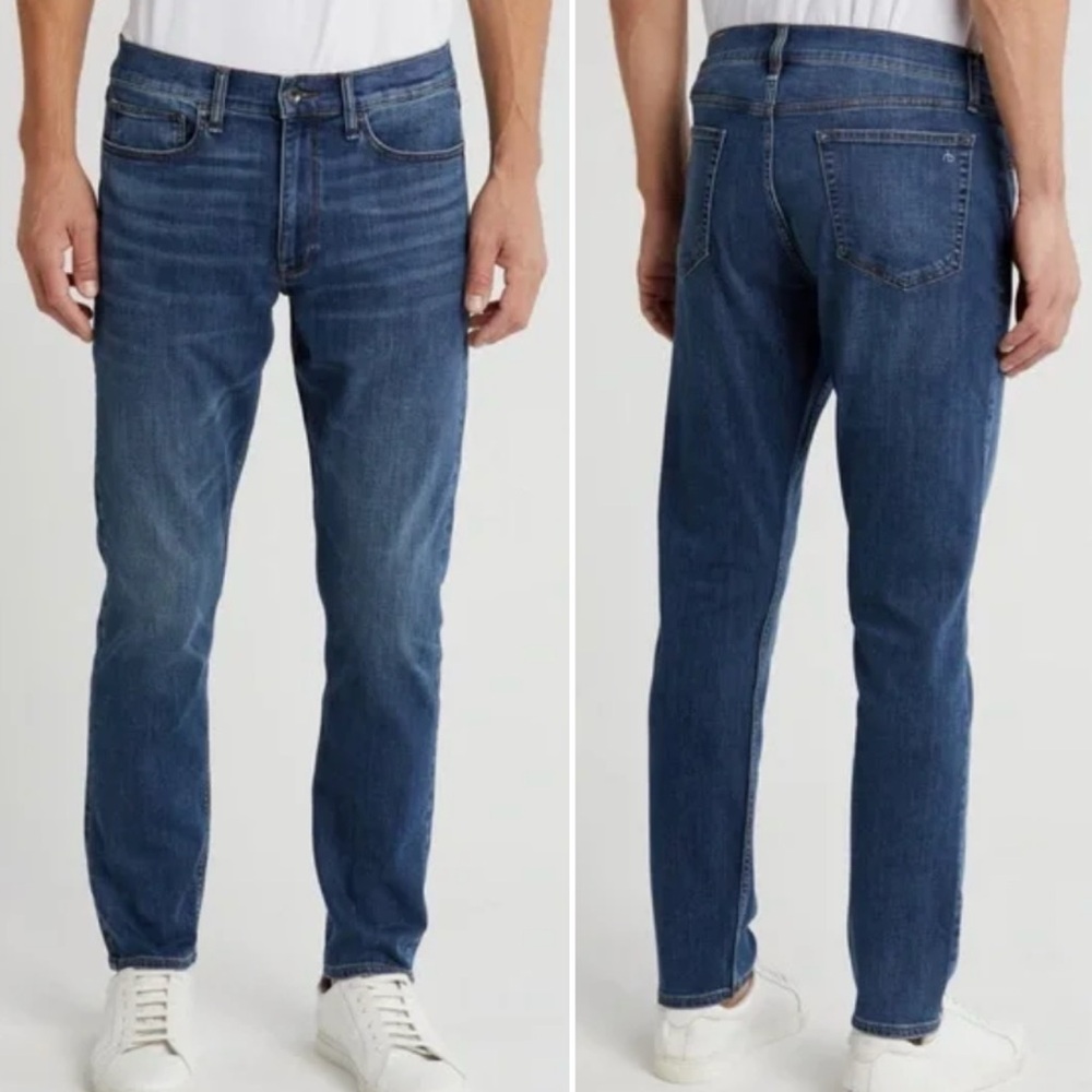 Men’s Rag & Bone Fit 2 Slim Jeans Size 31/33 Shade Clean Worn